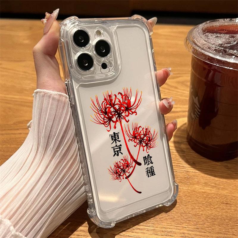 

Tokyos Anime Ghouls Hot Phone Case Clear For iPhone 17 16 14 15 11 12 13 Pro Max 16E 16 Plus 17Air Soft Shockproof Silicon Cover iPhone 13 Mini