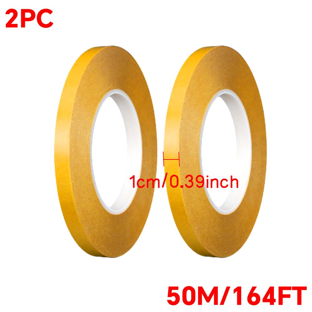 Professional Strong Adhesive Double Sided Tape, Heat Resistant PET Film Transparent Waterproof, for Car Bonding Signs Projects