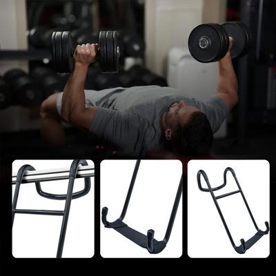 Dumbbell Spotter Hooks Hanger Heavy Duty Dumbbell Hooks with Wrist Strap Heavy Power Dumbbells Rack Attachments Safety Connector