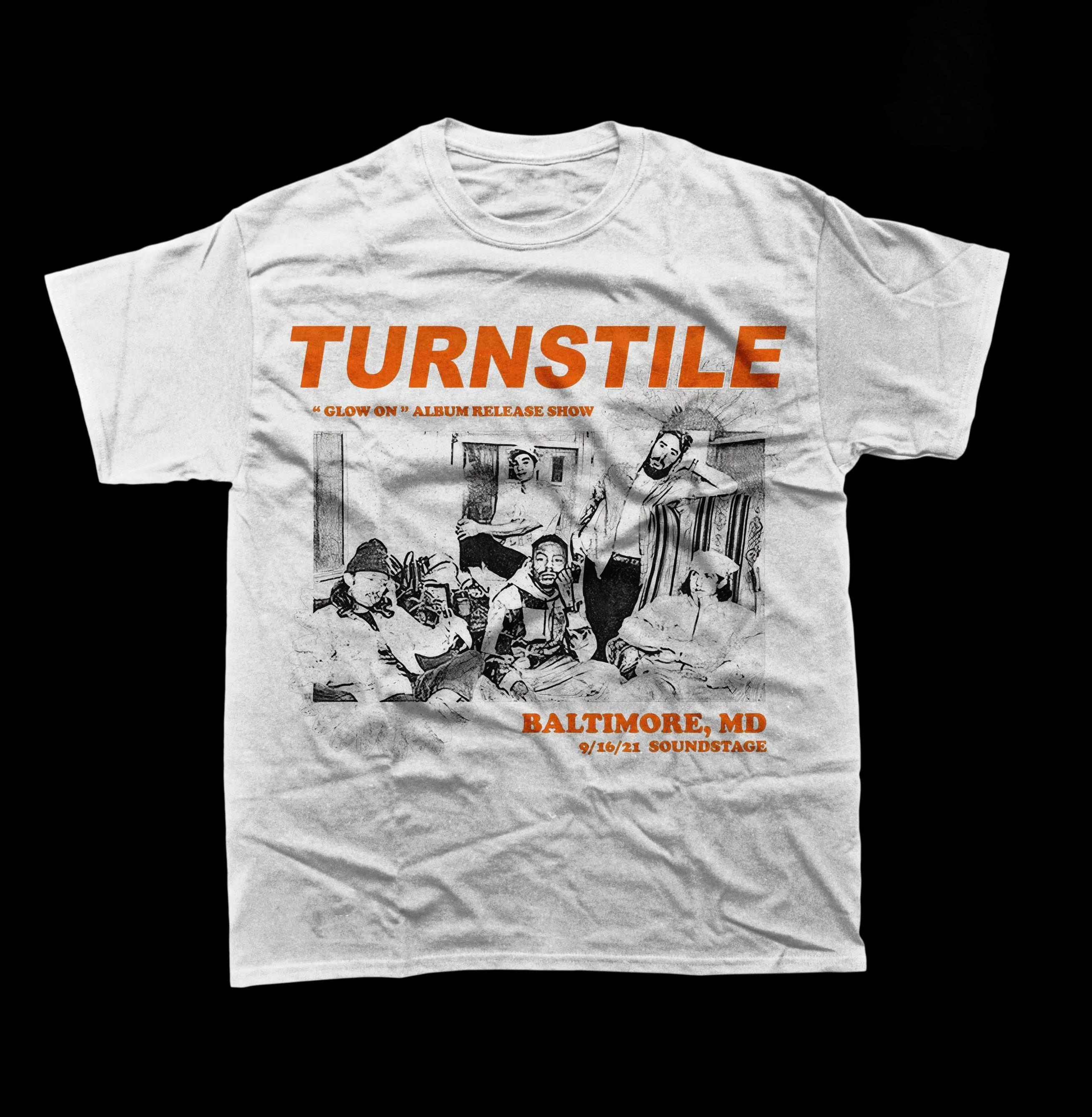 

Unisex Tshirts Rock band merchandise Album glowinthedark Tshirts Pure cotton allseason casual loosefitting shirts S