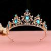 Nuovi accessori per capelli con corona da sposa multicolore, corona di compleanno, accessori in cristallo, copricapo in stile matrimonio