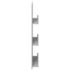 Magazine Shelf Concrete Grey 51 x 11 x 102 cm Engineered Wood