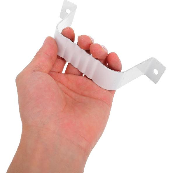 Gutter Downspout Strap: Downspout Adapter Gutter Downspout Strap Aluminum Alloy Downspout Adapter Strap for 2x3 inch Leader Strap,6pcs