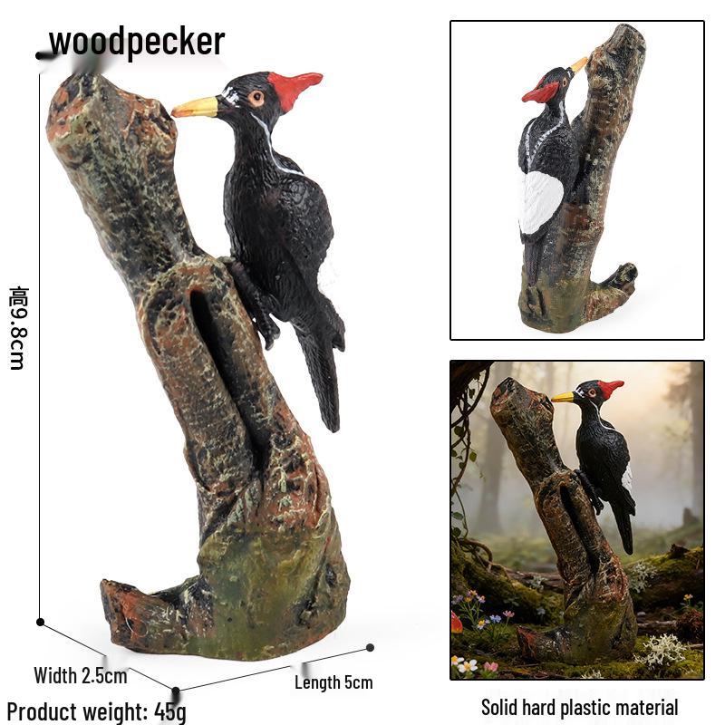 Children's Animal Simulation Toy Set: Eagle, Falcon, Secretary Bird, Owl Figurines