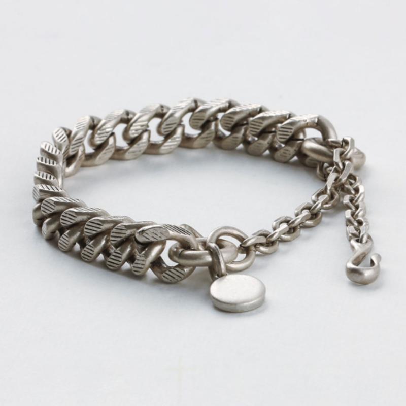 SHOVEOFF SVB-216 Antique Silver Chain Bracelet