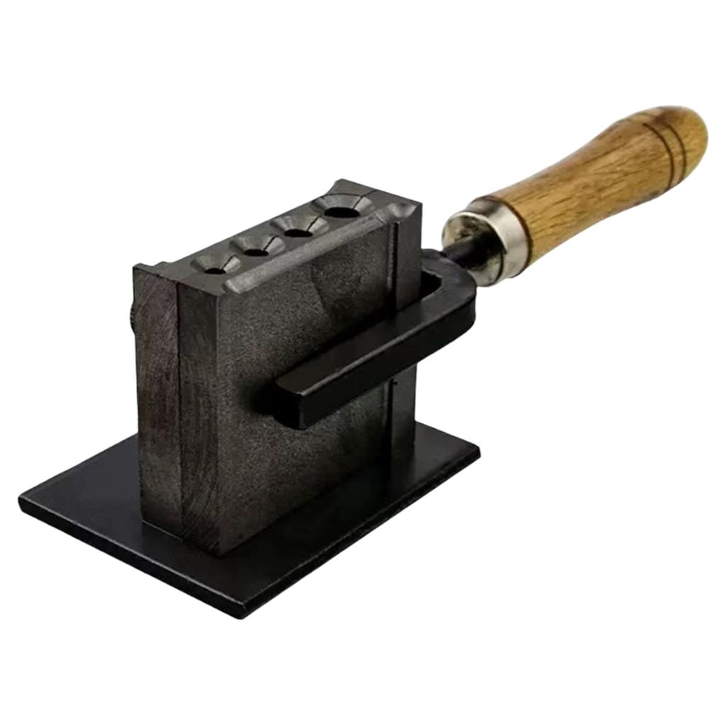 Reversible Schmuckbarrenform 4 Lochgröße Gießen Metalltiegelform Gussbarrenform zum Schmelzen Gießen Raffinieren von Metallen