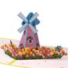 Elegant 3D Foldable Greeting Card Artistic 3D Foldable Card with Colorful Flowers Personalized Surprise for Lover