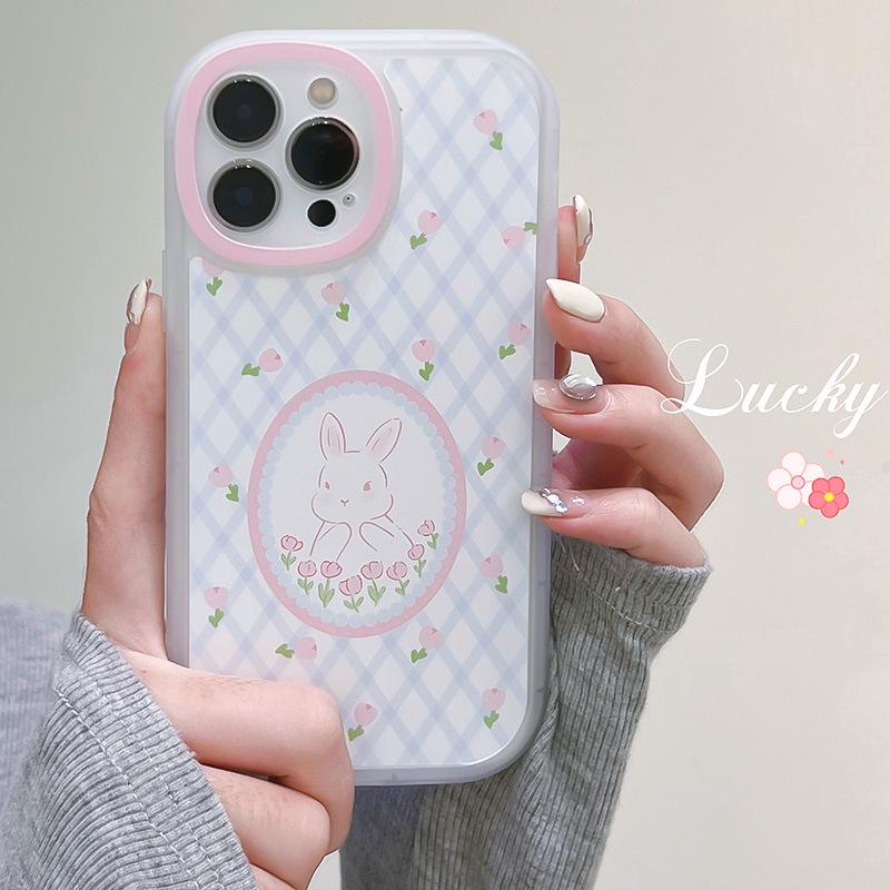 

Zhitai Big-Eye Cartoon Rabbit Case for iPhone 13/14 Pro Max/xs/x/8 iPhone 7/8