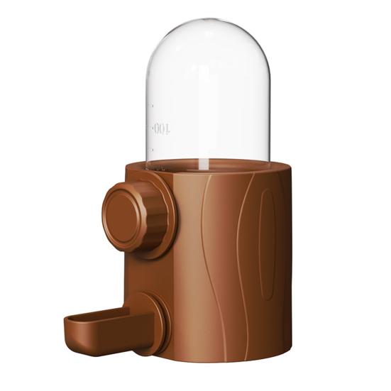 

250 мл автоматическая кормушка для птиц в форме пня, диспенсер для воды для попугаев, клетка для попугаев, подвесное устройство для питья для мелких домашних животных, волнистых попугайчиков, неразлучников A