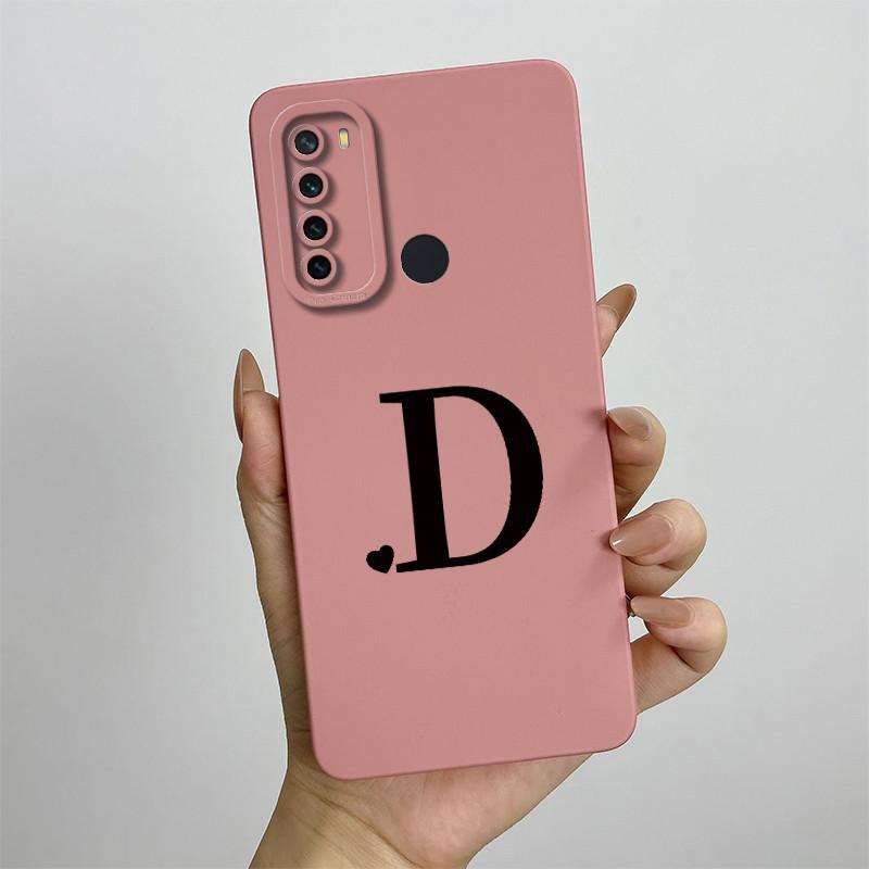 For Xiaomi Redmi Note 8 Case Redmi Note 8T Cover Redmi Note 8 Pro Cases Luxury Letters Square Phone Case Shockproof Back Cover