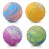 KrauzPet Dog Squeaky Ball Toy Set of 4 Latex Tennis Balls 5cm Interactive Chew Toy for Puppies and Small Dogs Multicolor