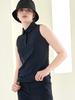 LIKK [3Size] Cut-Out Collar Sleeveless (Black)_L3A1-Ts05C