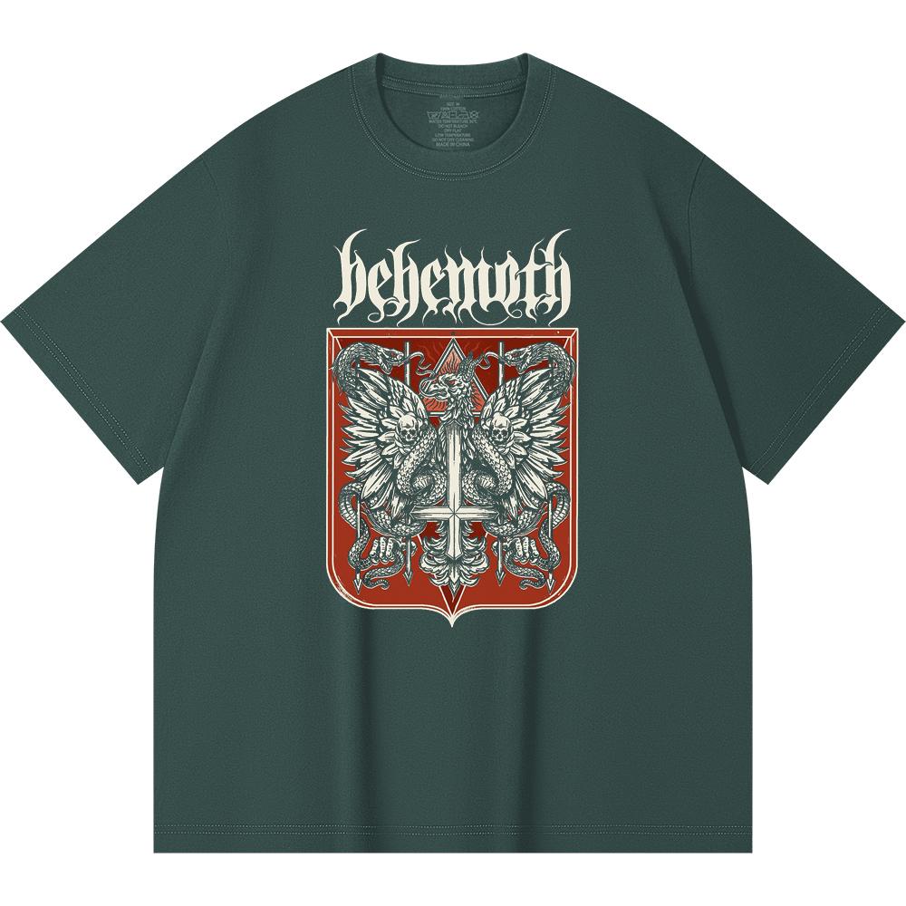 230 g/m² 100% Baumwolle Heavy Metal T-Shirt Rockband Beliebte Musik Druck Unisex Schweres Baumwoll-T-Shirt