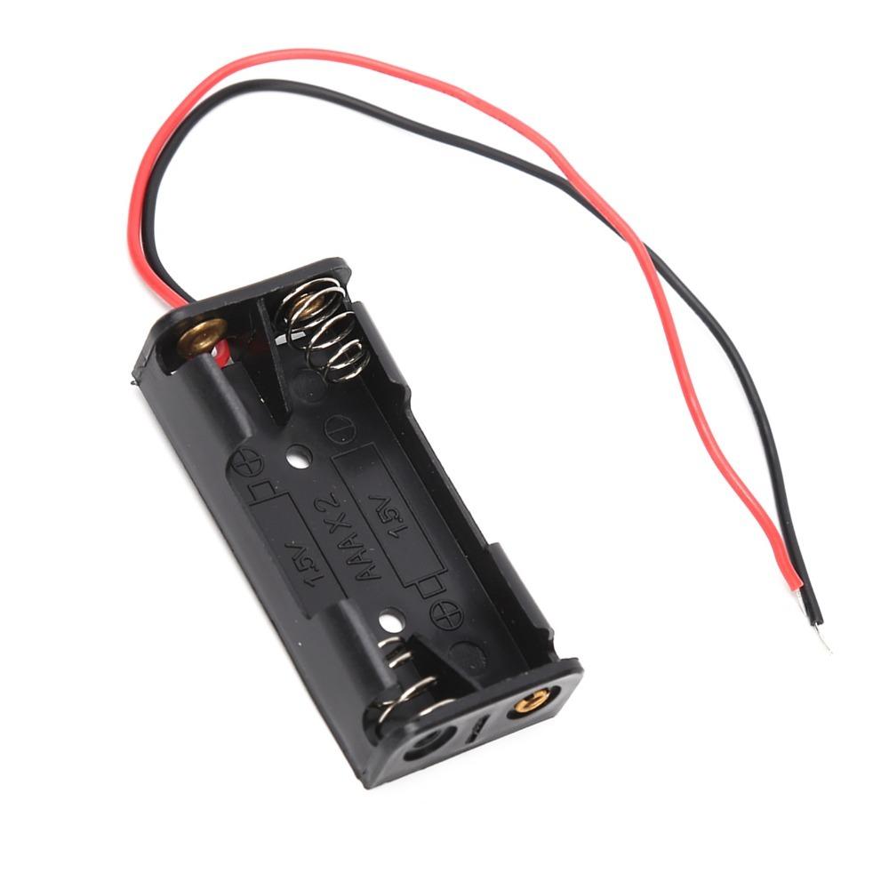 10Pcs 2x 1.5V AAA Battery,Holder 2x AAA Battery Case Battery Box  Remote Control