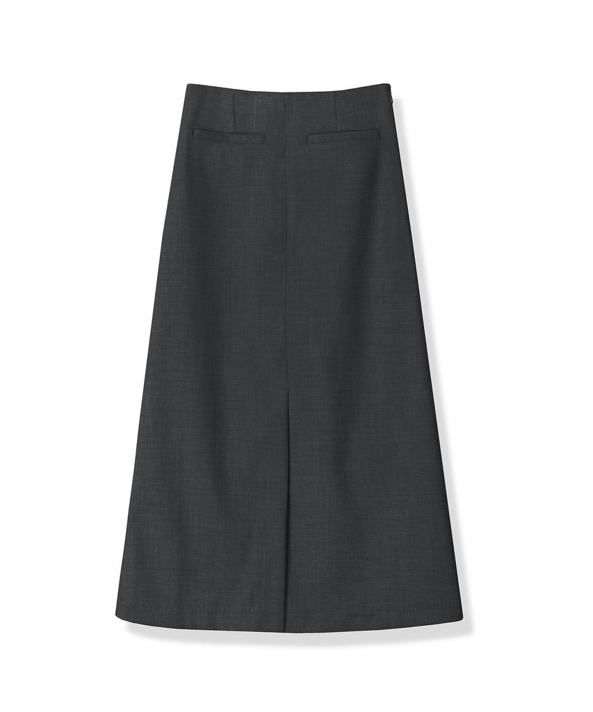 AVANDRESS Karin Slit Maxi Long Skirt Black