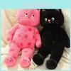 Cute Polka Dot Cat Plush Toy Soft And Cuddly 60cm Height