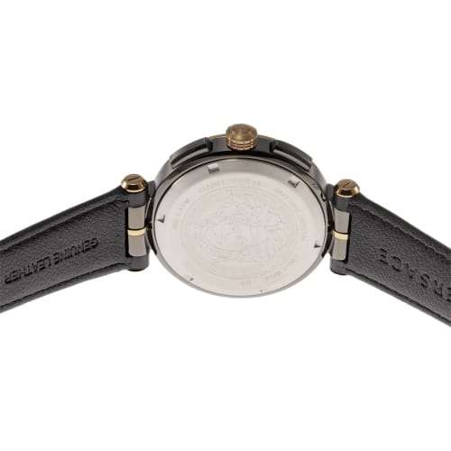 Versace AION Chrono Gent Watch, Black Dial, Quartz Movement, Sapphire Crystal, 45mm, VE6CA0323, Men's, Black