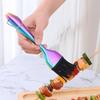 Stainless Steel Silicone Oil Brush, Kitchen Electric Griddle, Pancake Baking, Barbecue Brush, Small Oil Brush