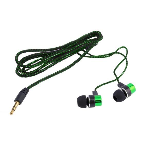 3.5mm Universal Braided Wired In-ear Earphone Stereo Headphone for Phone Tablet