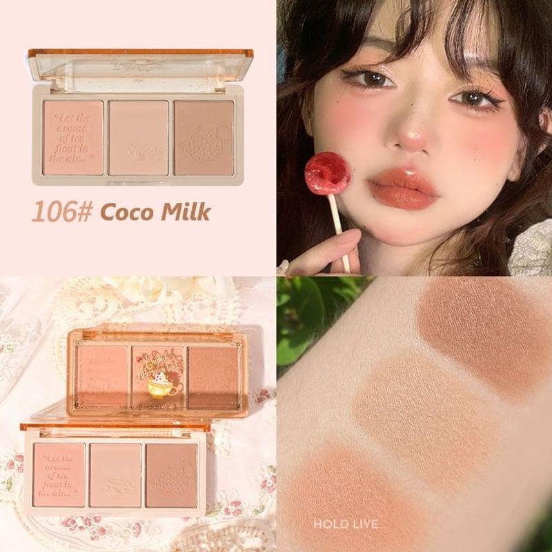 HOLD LIVE - Three Colors Blusher - Coco Milk