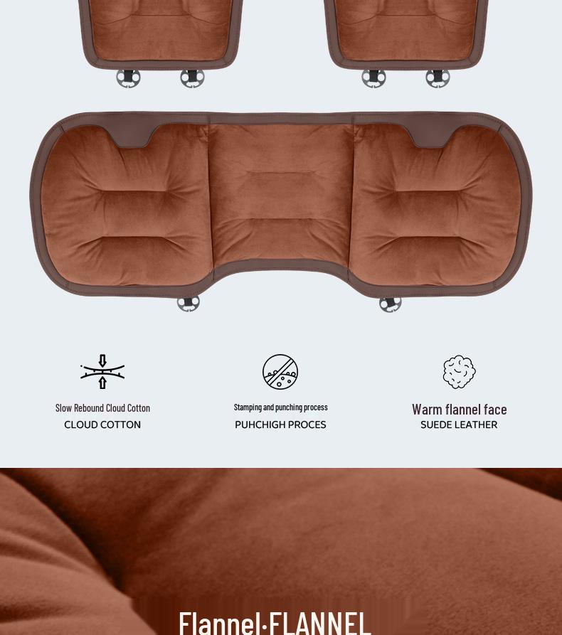 Mercedes-Benz E300L C260L GLC300L Winter Fleece Seat Cushions