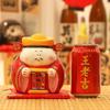 Ceramic God of Wealth Decoration Household Office God of Wealth Modern Simplicity Desktop Piggy Bank Store Opening Gift Box New