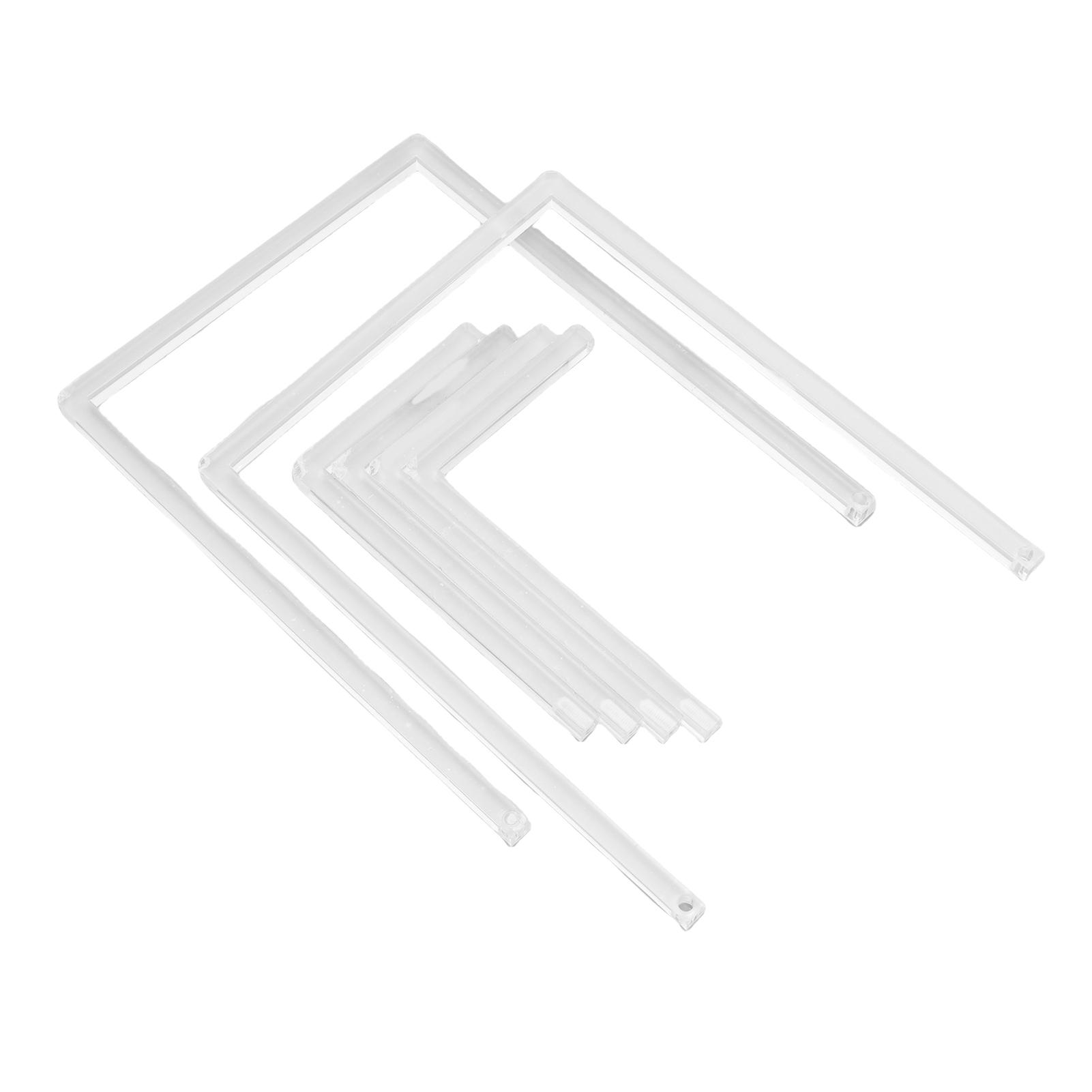 

2Pcs Photo Frame Stand Clear Acrylic Table Display Holder Decorative Table Top Easel for Picture Book Platter