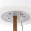 Wirelessly Rechargeable Wood Effect Led Table Lamp