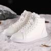 Fashion Flat-heeled Natural Leather Running Trainers High Ladies Sneakers Shoes Brown Boots For Women Sports Idea Luxe Runners