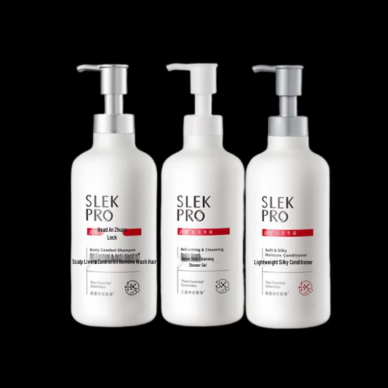 

Slek Scalp Care 3-Piece Set (Shampoo, Conditioner, Shower Gel)