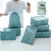 8Pcs Foldable Travel Organizer Set Waterproof Large Capacity Suitcase Packing Cubes Various Sizes with Handle Suitcase Pouch