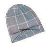 Plaid Squares Minimalist Knit Hat Designed for Adults Who Enjoy Quiet Style, Complements Neutral Tones And Effortless Outfit Choices