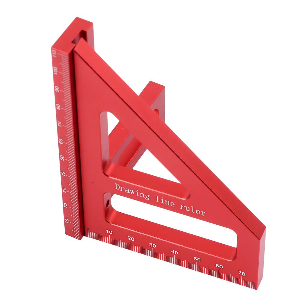 3D Multi Angle Measuring Ruler 45 90 Degree Aluminum Alloy Woodworking Square Protractor Miter