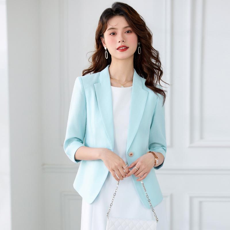 

Women s 2025 Spring White Slimming Suit Jacket & Skirt Set for Social Events XXXXL