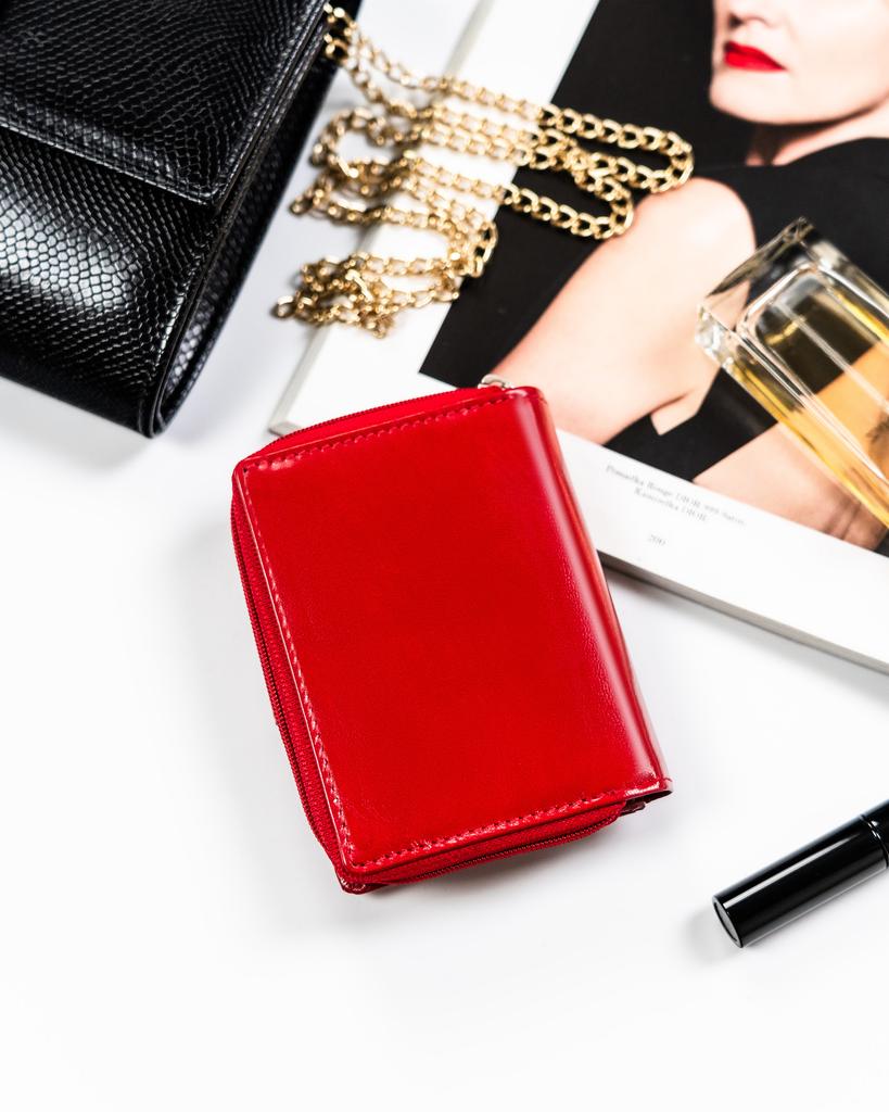 Peterson Leather Wallet PTN RD-46-GCL-3175 Red