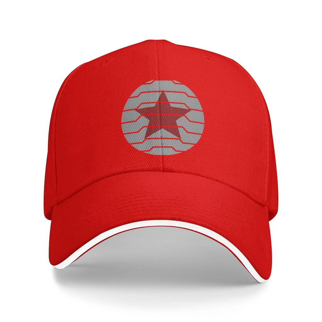 Bucky Barnes Winter Soldier logo  Sandwich Caps Adult HipHopBaseball Cap Hat Adjustable Polyester Racing Cap Summer Caps