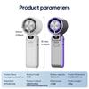 Outdoor Foldable Portable Handheld Fan Mini Cooling Rechargeable 3600mAh 100-level Free Control High Speed Turbo Fan Kawaii fan