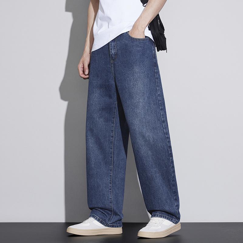 Men's High-End Loose Straight Leg Jeans - Comfortable, Versatile, Trendy Spring/Summer Casual Pants