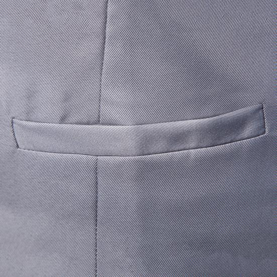 Men Suit Vest Formal Business Style Sleeveless V Neck Slim Fit Cardigan Single-breasted Solid Color Silky Fabric Pockets Groom Wedding Waistcoat