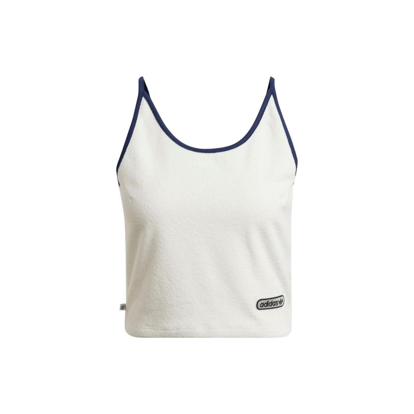 (WMNS) adidas Short Towel Terry Tank Top Asia Sizing White Women s HL6584 L