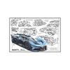 Pittura su Tela Poster a Tema Auto Pittura Decorativa Soggiorno Camera da Letto Stanza E-sport Murale da Corsa Supercar GTR
