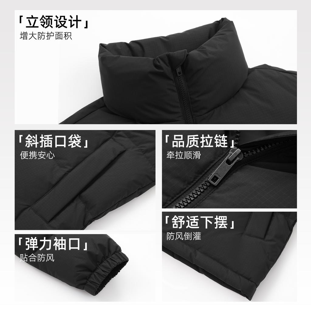Li Ning Down Jackets Unisex Stand Collar Thickened YYMU164-1