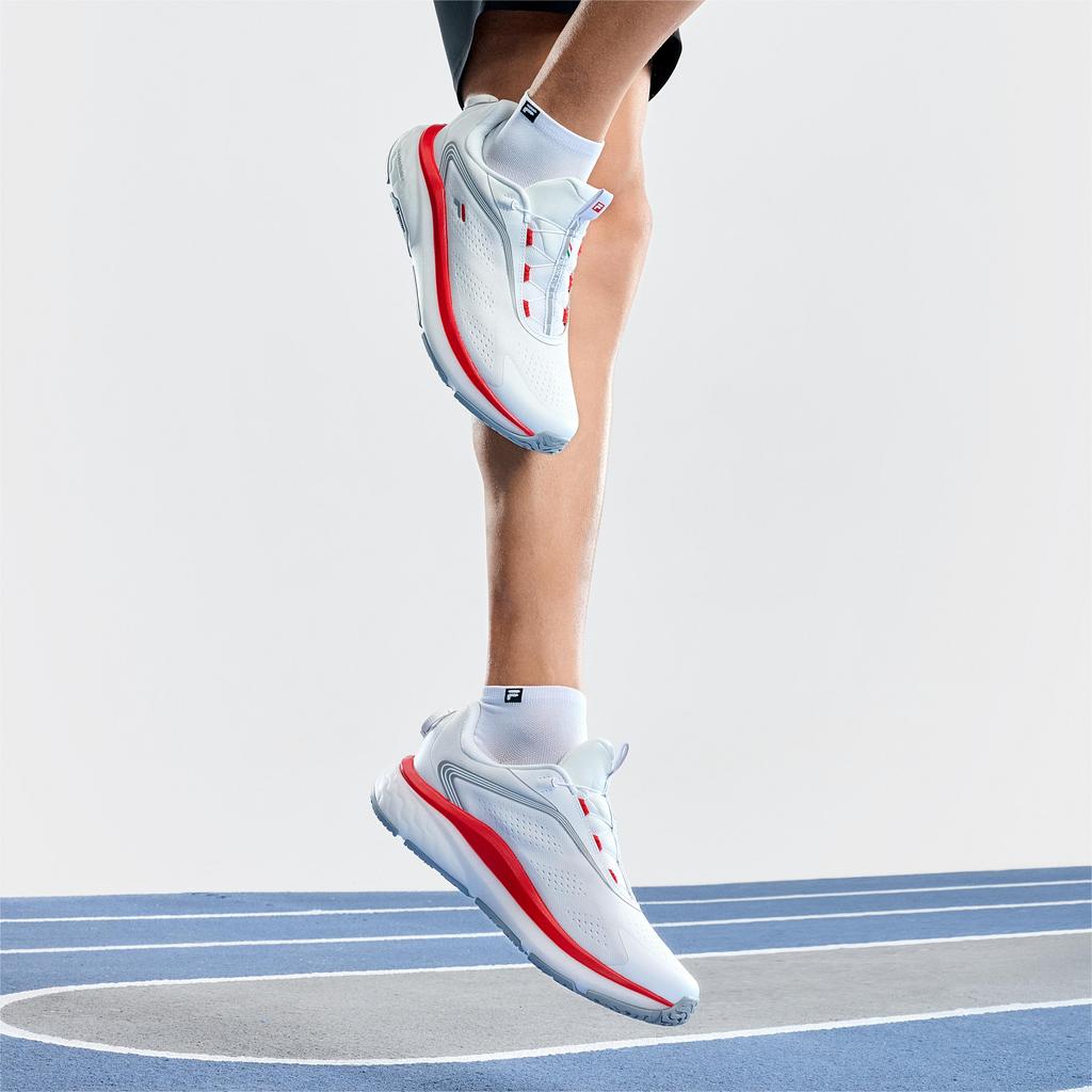 New FILA BOA NUVOLE 2 Breathable Low Top Running Shoes Men's Outstanding White A12M421105FBA