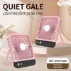 Desktop Fan Portable Charging Suspension With Battery Level Display 5-Speed Wind Mode Small Fan Dormitory Outdoor Camping