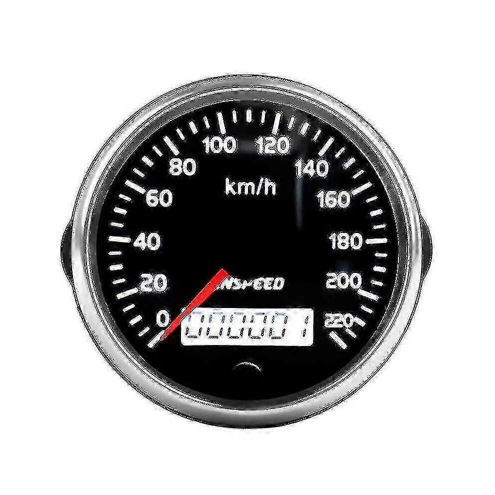 GPS tachometr 12V/24V 85mm 220km/h pro auto a motocykl