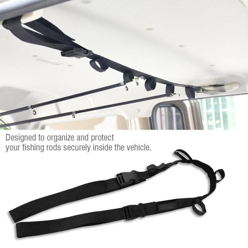 vehicle fishing rod holder straps