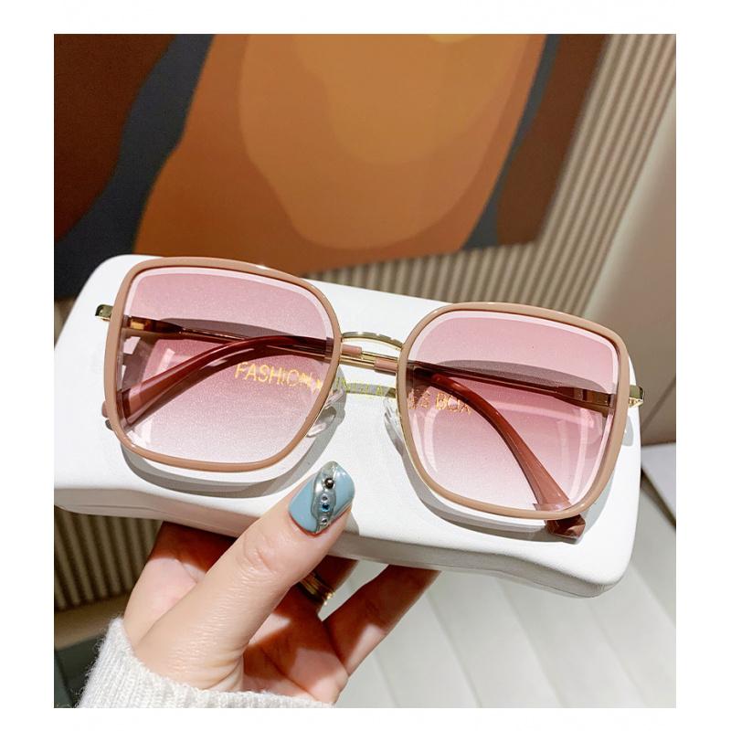 Sunglasses for Women Summer High-End Large Frame Face-Slimming Internet Celebrity Gradient Color Sunglasses Driving