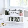 Books Read This Year Counter Bookish Track Shelf Ornament Books Read This Year for Home Librarian Classroom Women Men Kids