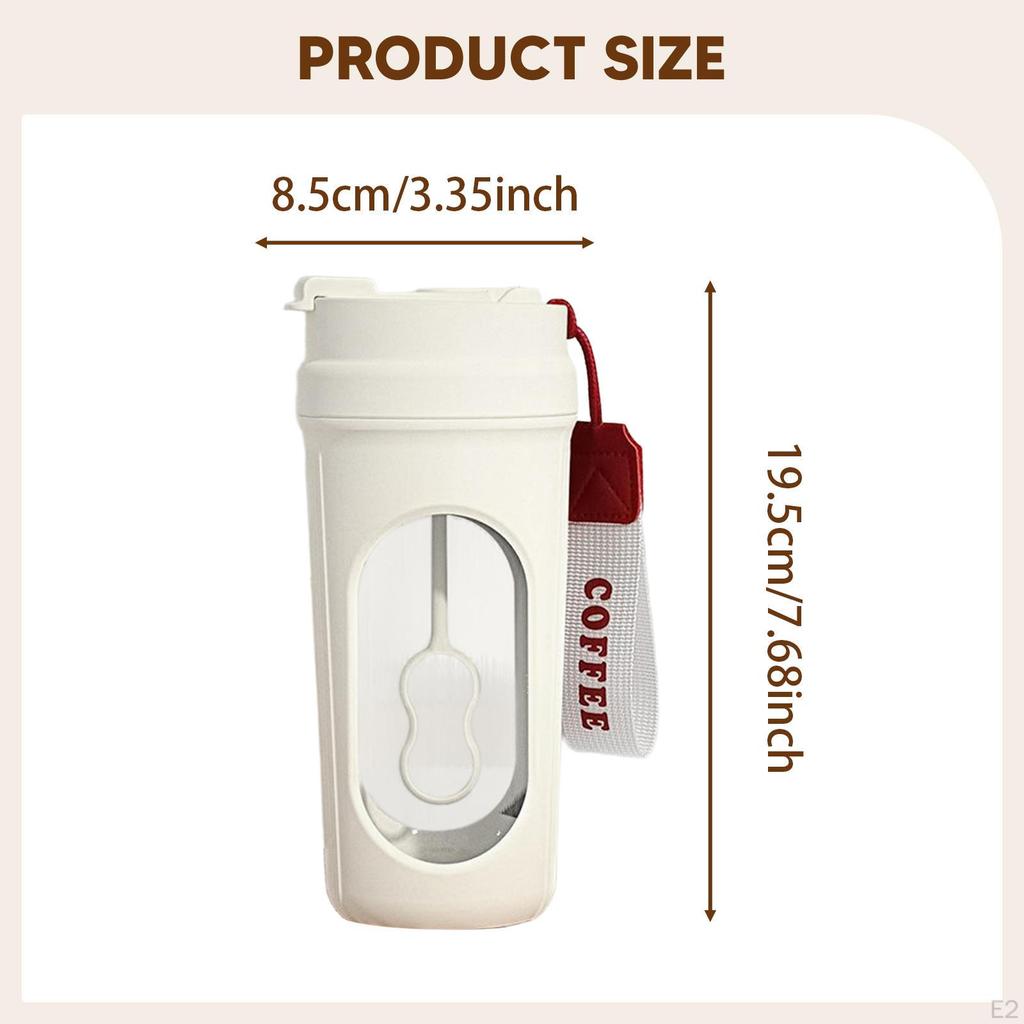 Electric Protein Shaker Bottle Blender Rechargeable Cup Portable for Coffee Mixes,