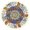 Sanfan Silent Round Meditation Yoga Mat
